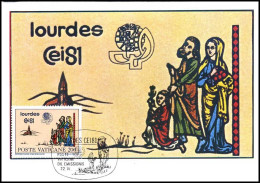 Vaticaan - MK - Lourdes Cei81                           - Maximumkarten (MC)