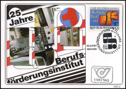 Oostenrijk - MK - 25 Jahre Berufsförderungsinstitut                            - Maximumkarten (MC)