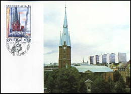 Zweden - MK - ""Klara Church Tower""                       - Cartoline Maximum