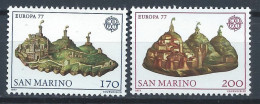 Saint-Marin YT 933-934 Neuf Sans Charnière XX MNH Europa 1977 - Ongebruikt