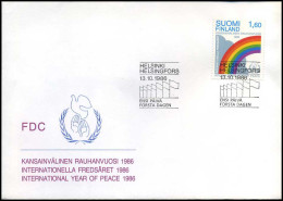 Finland  -  FDC  -  International Year Of Peace                                         - FDC