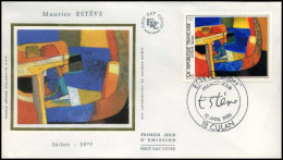 Frankrijk - FDC - Maurice Estéve                                        - 1980-1989