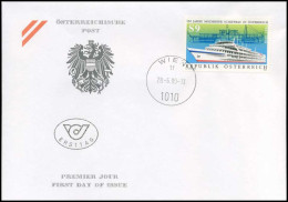 Oostenrijk - FDC - 150 Jahre Moderner Schiffbau In österreich                                  - FDC