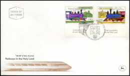 Israël - FDC - Railways In The Holy Land                                    - FDC