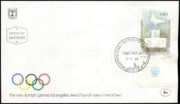 Israël - FDC - Olympic Games Los Angeles 1984                                       - FDC