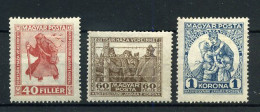 Magyar Posta - Sc B69/71 - MH - Unused Stamps