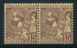 Monaco - 24 In Paar / Pair   * MH                                                  - Unused Stamps