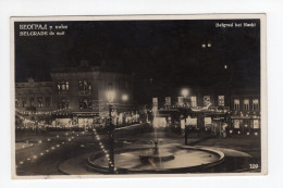 1930s KINGDOM OF YUGOSLAVIA,SERBIA,BELGRADE BY NIGHT,POSTCARD,MINT - Yougoslavie