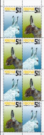 Faroe Islands MNH Pair In Sheetlet - Conigli