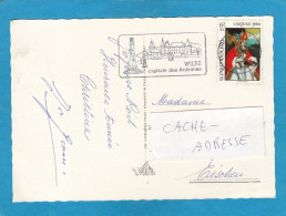 CARTE POSTALE AVEC TIMBRE "ST. NICOLAS". - Christianity