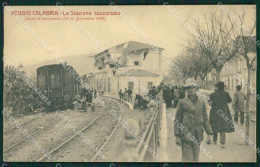 Reggio Calabria Città Terremoto Stazione Treno Cartolina QZ4049 - Reggio Calabria