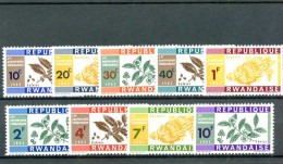 Rwanda  COB 24/32  ** MNH                        - Unused Stamps