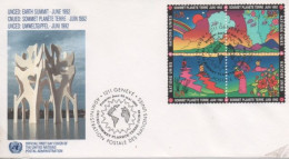 ONU: Sommet De La Terre, Juin 1992, Enveloppes 1er Jour De Genève, Vienne Et New-York - ONU