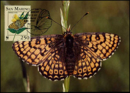  San Marino - MK -  WWF - Glanville Fritillary - Vlinders
