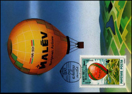 Hongarije - MK -  Luchtballon / Hot Air Balloon - Maximumkarten (MC)