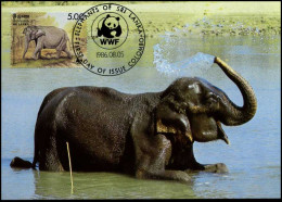  Sri-Lanka - MK -  WWF : Asian Elephant - Sri Lanka (Ceylan) (1948-...)