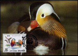  DPR Korea - MK -  WWF : Mandarin Duck - Tarjetas – Máxima