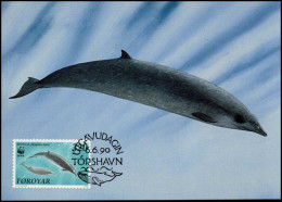  Faroer - MK -  WWF : Sowerby's Beaked Whale - Maximumkarten