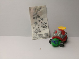 Kinder : 650145   Tierische Turbo Renner 1994 - Turbo-Turtle + BPZ - Metalen Beeldjes