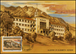  Liechtenstein - MK -  Orden Und Klöster - Cartoline Maximum