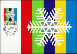  Liechtenstein - MK -  Olympische Winterspiele Sarajewo 1984 - Cartas Máxima