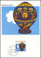  Liechtenstein - MK - 200 Jahre Luftfahrt - Maximumkaarten