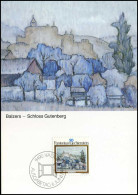  Liechtenstein - MK - Landschaftsgemälde Von Anton Ender - Maximumkaarten