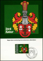 Liechtenstein - MK - Wappen Johann Kaiser - Cartoline Maximum