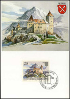 Liechtenstein - MK - Schloss Gutenberg - Cartas Máxima
