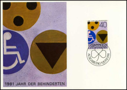 Liechtenstein - MK - Internationales Jahr Der Behinderten - Cartoline Maximum