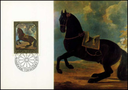 Liechtenstein - MK -  Gemälde - Goldener Wagen Und Pferde - Cartas Máxima
