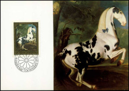Liechtenstein - MK -  Gemälde - Goldener Wagen Und Pferde - Maximumkaarten