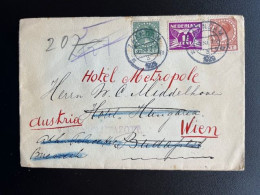 NETHERLANDS 1929 LETTER ZAANDAM TO VIENNA WIEN BY BUDAPEST & BUCHAREST 10-11-1929 NEDERLAND - Cartas & Documentos