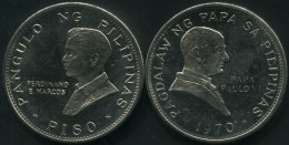 Philippines 1 Piso. 1970 (Coin KM#202. Unc) Pope Paul VI Visit - Filipinas