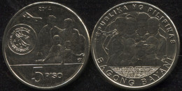 Philippines 5 Piso. 2014 (Coin KM#NL. Unc) Filipino Overseas Worker - Filippine