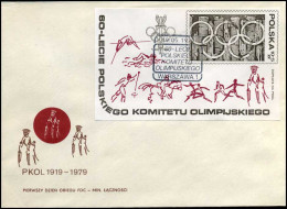 Polen - FDC -  60-lecie Polskiego Komitetu Olimpijskiego - FDC