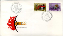 Luxembourg - FDC - 100 Ans Sapeurs-Pompiers - FDC