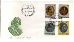 Luxembourg - FDC - Série Culturelle 1985 - FDC