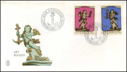 Luxembourg - FDC - Art Rococo - FDC
