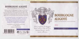 BOURGOGNE ALIGOTE 2012 CAVE DES HAUTES CÔTES BEAUNE (ARMOIRIES, FLEURS DE LYS, HEAUME) (1209)_EV76 - Bourgogne