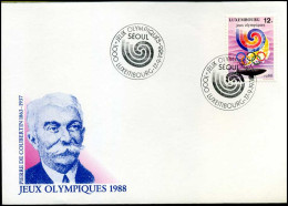 Luxembourg - FDC - Jeux Olympiques 1988 - FDC
