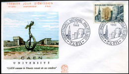 Frankrijk - FDC - Caen - Le Chateau - 1960-1969