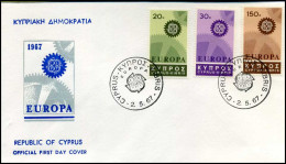 Cyprus - FDC - Europa CEPT 1967 - 1967