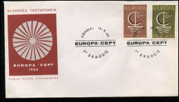 Griekenland - FDC - Europa  CEPT - 1966