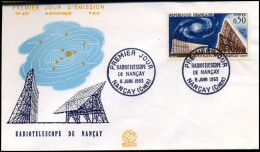 Frankrijk - FDC  - Radiotelescope De Nanéay - 1960-1969