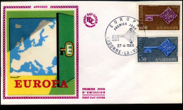 Frans Andorra - FDC - Europa CEPT - 1968