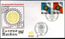Bundespost - FDC - Europa CEPT - 1967