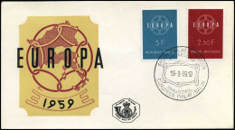 België - FDC - Europa CEPT 1959 - 1959
