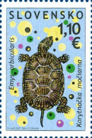 461-2 Slovakia Protected Animals - Turtle And Newt 2009 - Tortugas