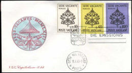 Vatikaan - FDC - Sede Vacante 1963 - FDC